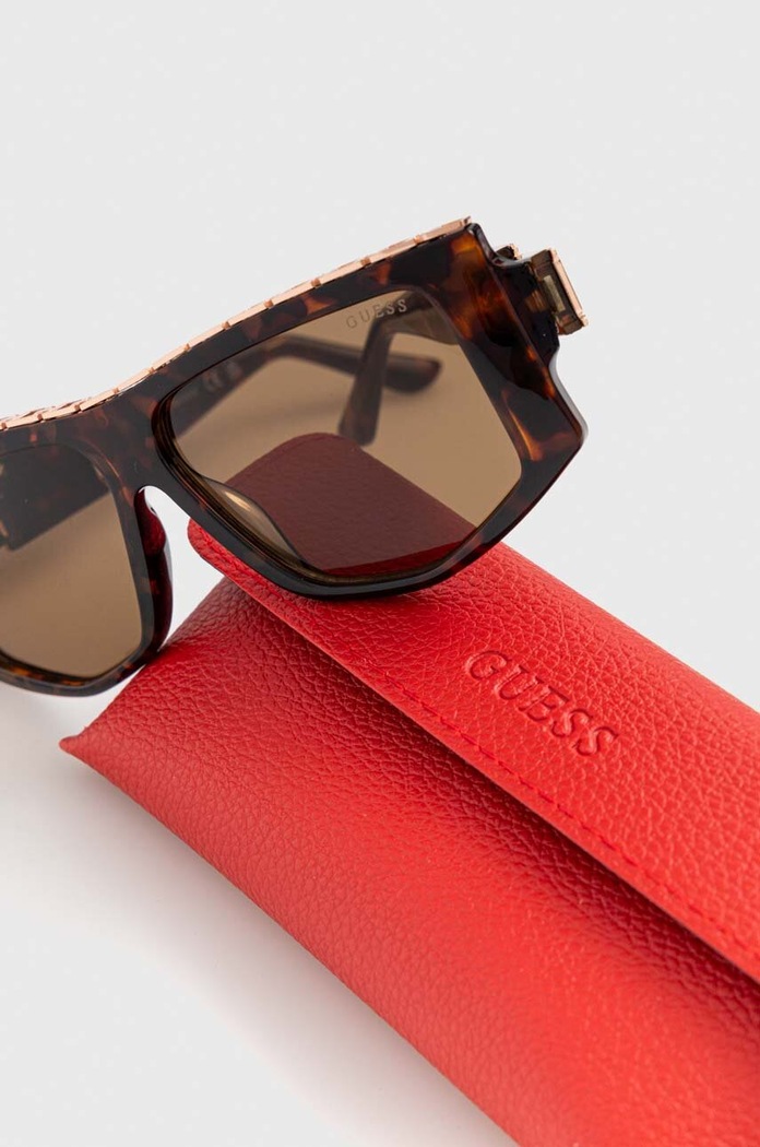 Guess okulary przeciwsłoneczne brązowy GU7914.5852E