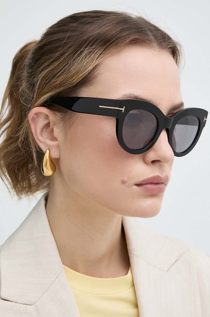 Слънчеви очила Tom Ford котешко око черен FT1063.5101C
