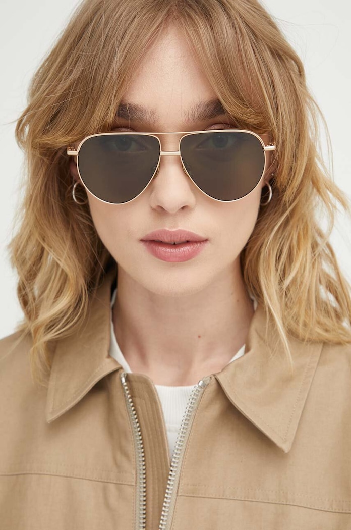 AllSaints Okulary przeciwsłoneczne beżowy ALS700342058