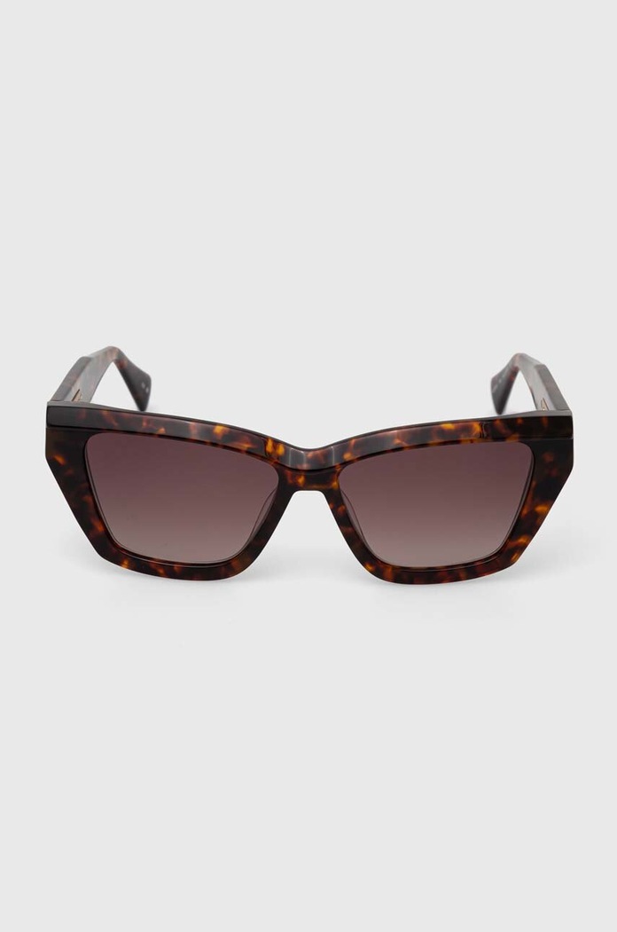 Akcesoria AllSaints okulary przeciwsłoneczne ALS501116656 brązowy