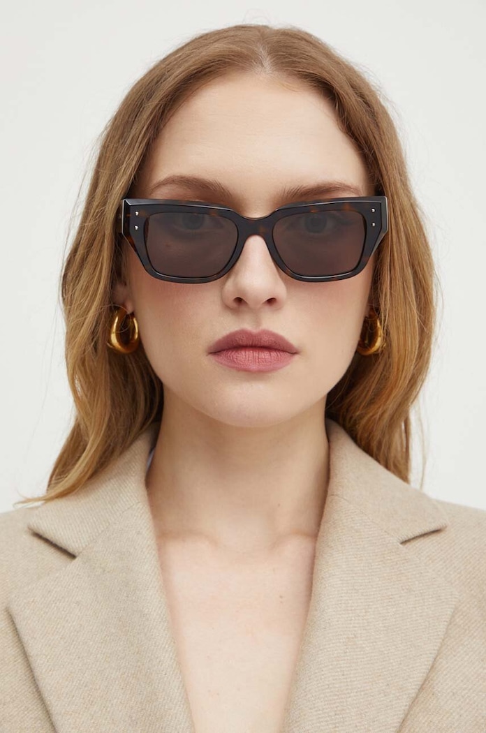Dolce & Gabbana occhiali da sole a tinta unita marrone 0DG4462