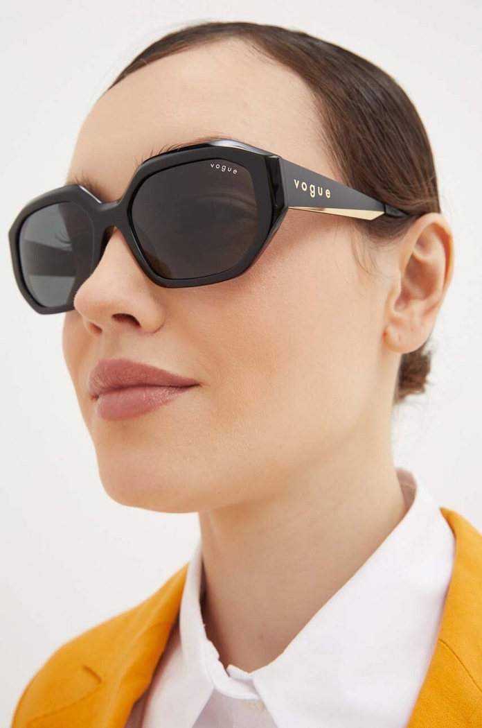 VOGUE okulary przeciwsłoneczne jednolita czarny 0VO5554S