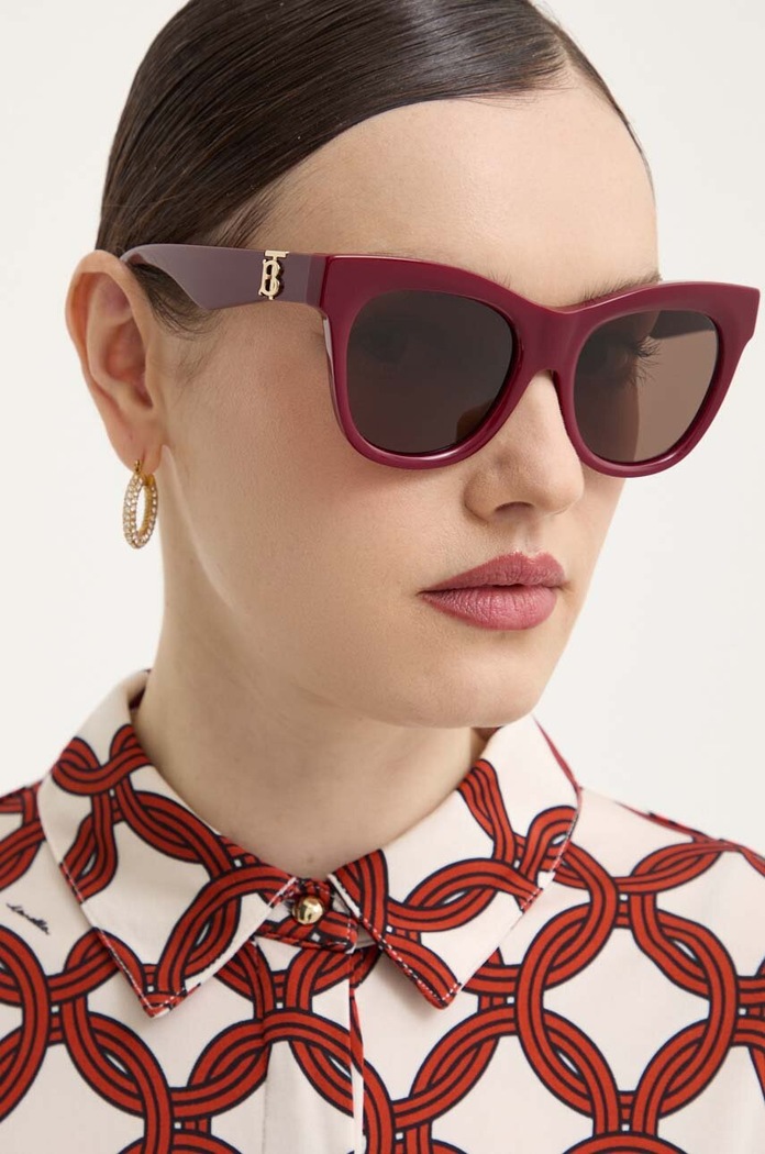 Burberry Okulary przeciwsłoneczne bordowy 0BE4418