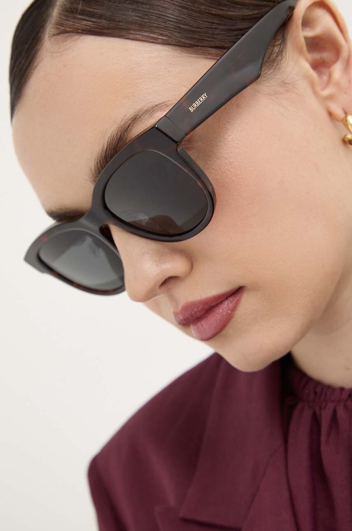Slnečné okuliare Burberry vzorovaný hnedá 0BE4432U