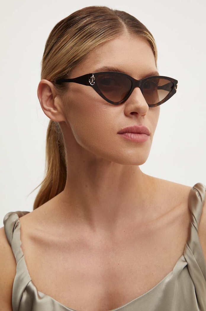 Γυαλιά ηλίου Jimmy Choo cat-eye καφέ 0JC5019
