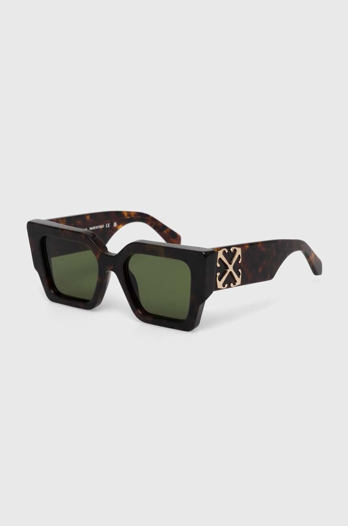 Off-White okulary przeciwsłoneczne prostokątne brązowy OERI128.556055