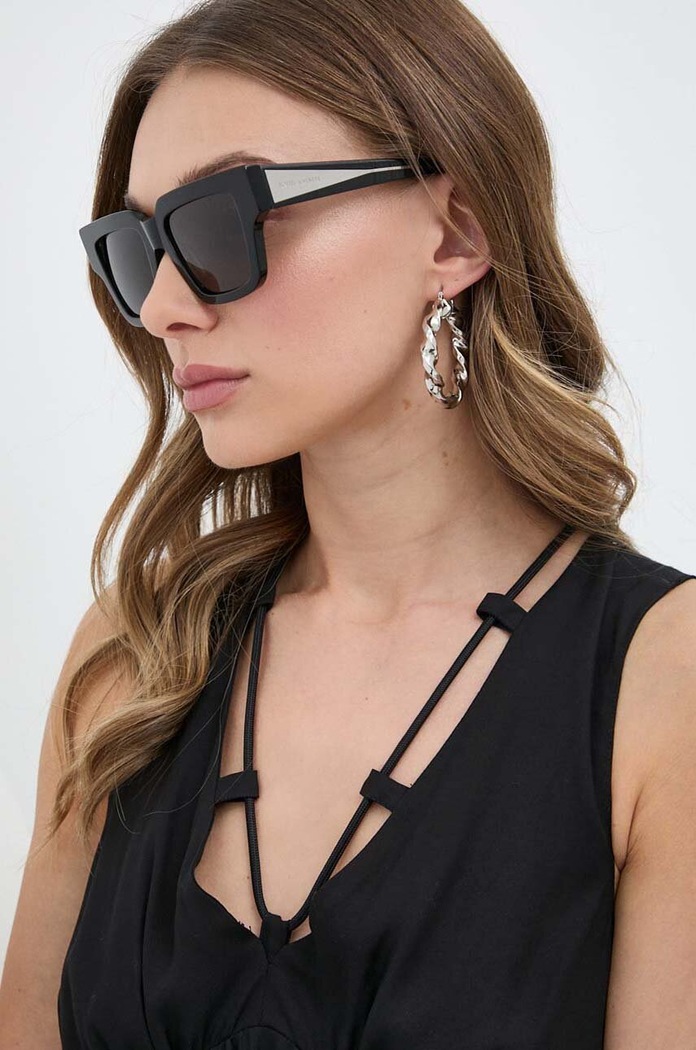 Слънчеви очила Bottega Veneta изчистена черен BV1276S