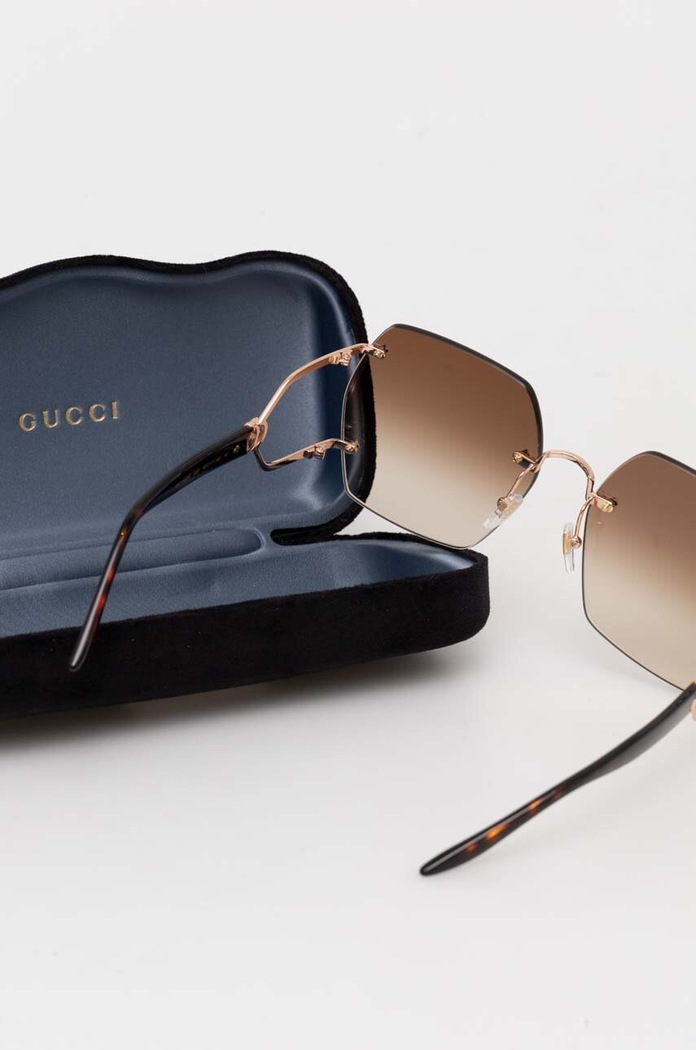 Gucci okulary przeciwsłoneczne GG1562S brązowy