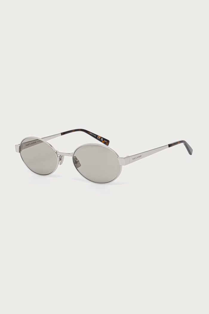 Saint Laurent Okulary przeciwsłoneczne damskie srebrny SL.692