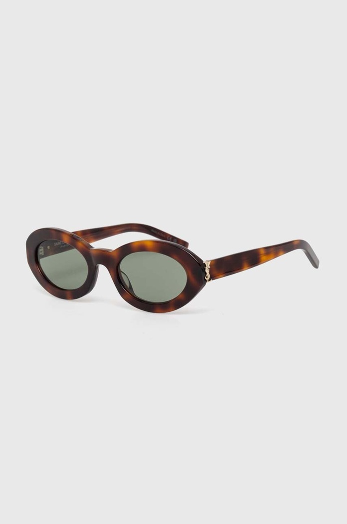 Saint Laurent okulary przeciwsłoneczne SL.M136 brązowy AA00