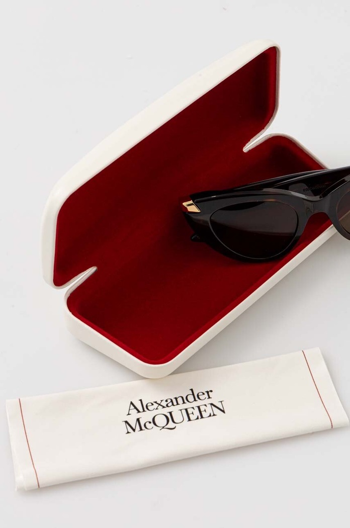 Okulary przeciwsłoneczne Alexander McQueen brązowy AM0442S