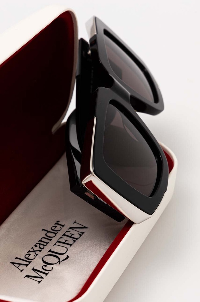 Alexander McQueen ochelari de soare negru AM0446S