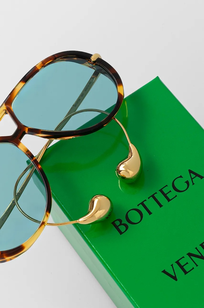 Bottega Veneta slnečné okuliare pilot dámske hnedá BV1273S