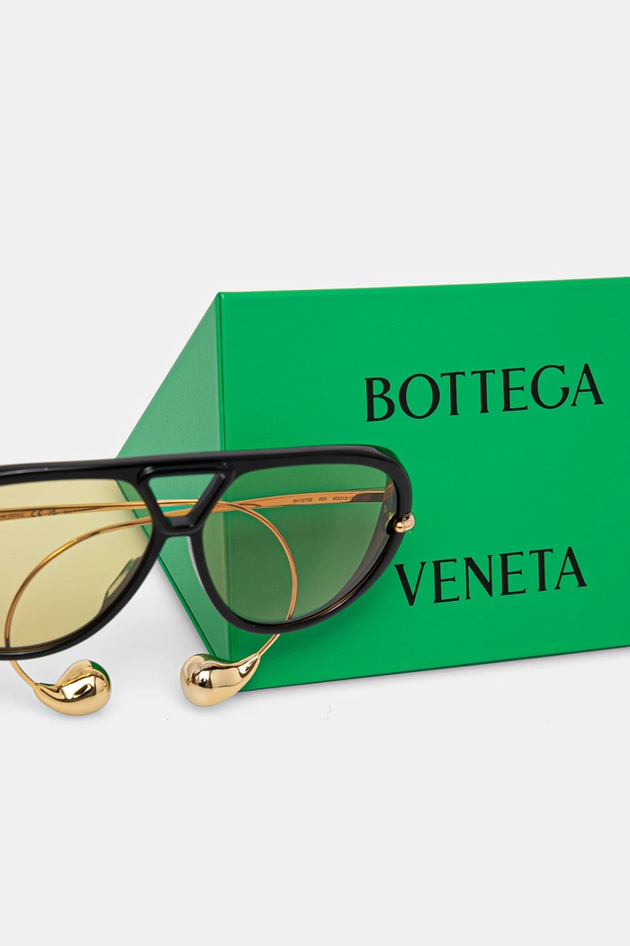 Bottega Veneta okulary przeciwsłoneczne pilotki damskie BV1273S