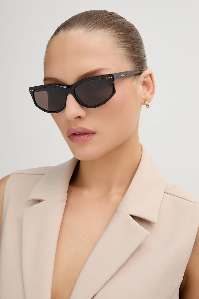 Isabel Marant okulary przeciwsłoneczne jednolita czarny IM.0194/S