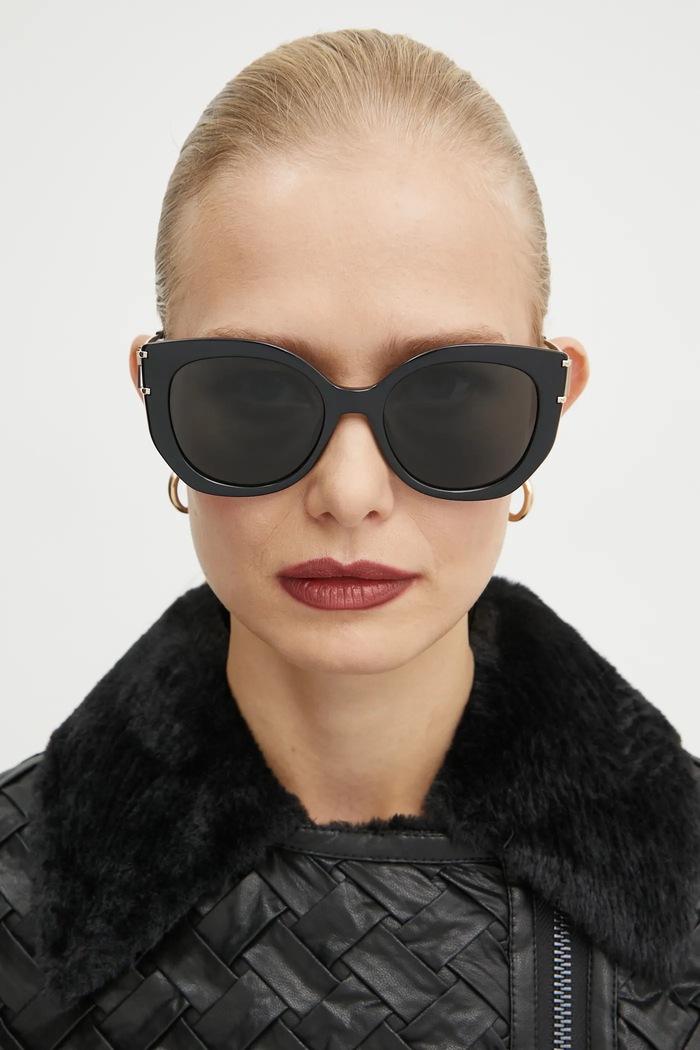 Michael Kors okulary przeciwsłoneczne jednolita czarny 0MK2236U
