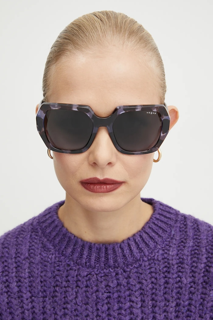VOGUE ochelari de soare dreptunghiular negru 0VO5612SB