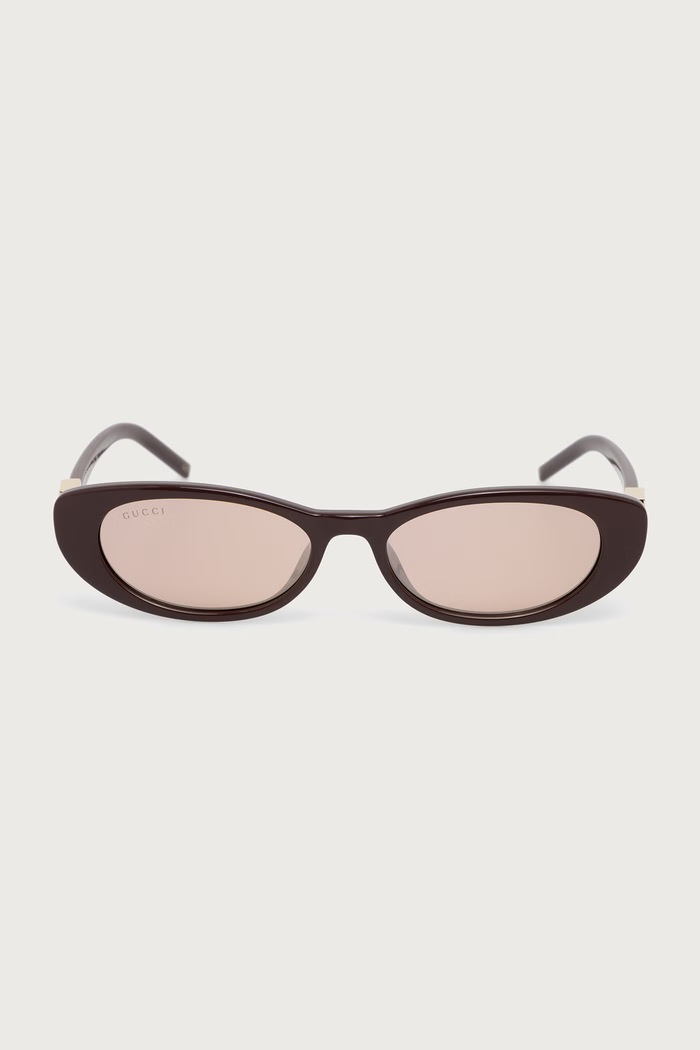 Gucci Okulary przeciwsłoneczne damskie GG1680S bordowy AA00