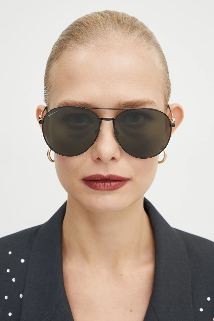 Gucci okulary przeciwsłoneczne GG1698S czarny