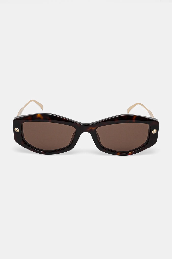 Doplňky Sluneční brýle Alexander McQueen AM0482S hnědá