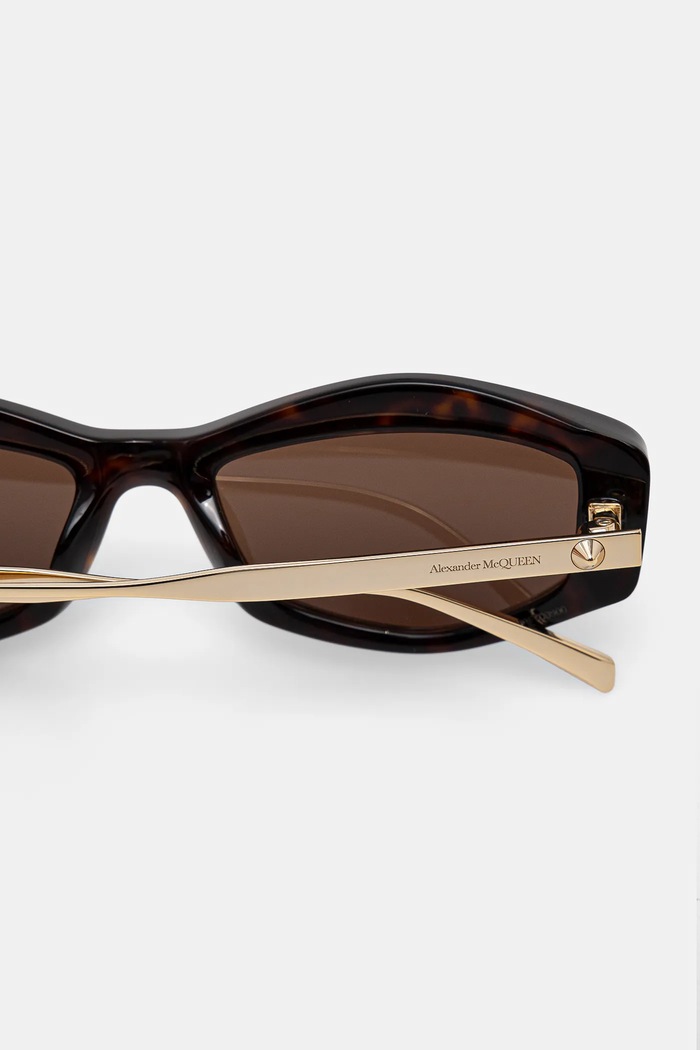 Sluneční brýle Alexander McQueen hnědá AM0482S