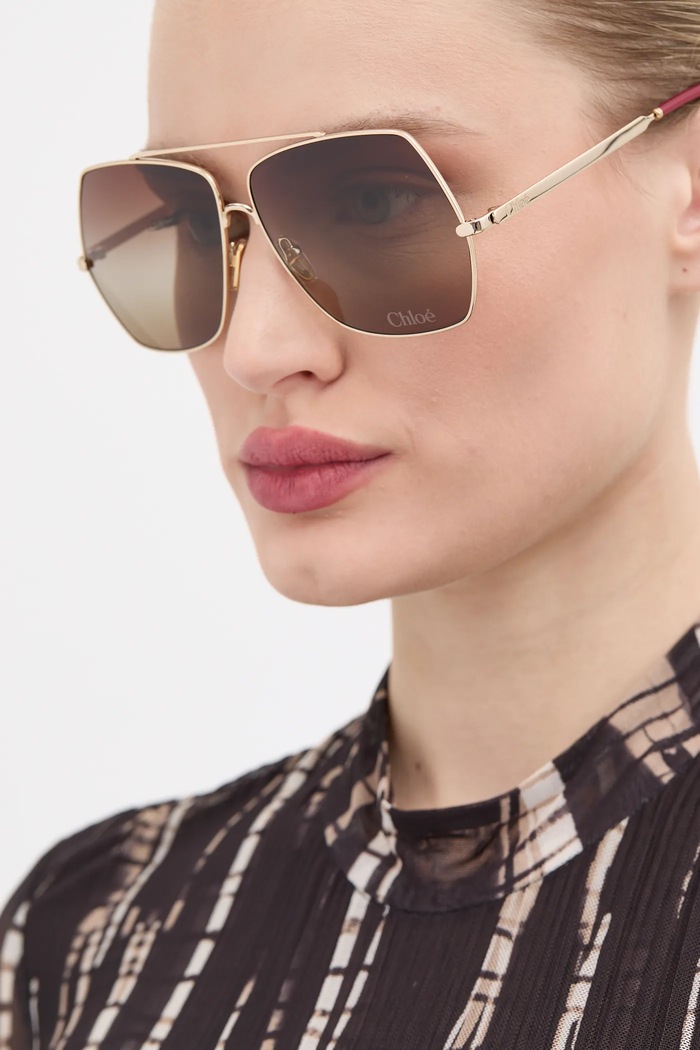 Sunčane naočale Chloé CH0278S zlatna