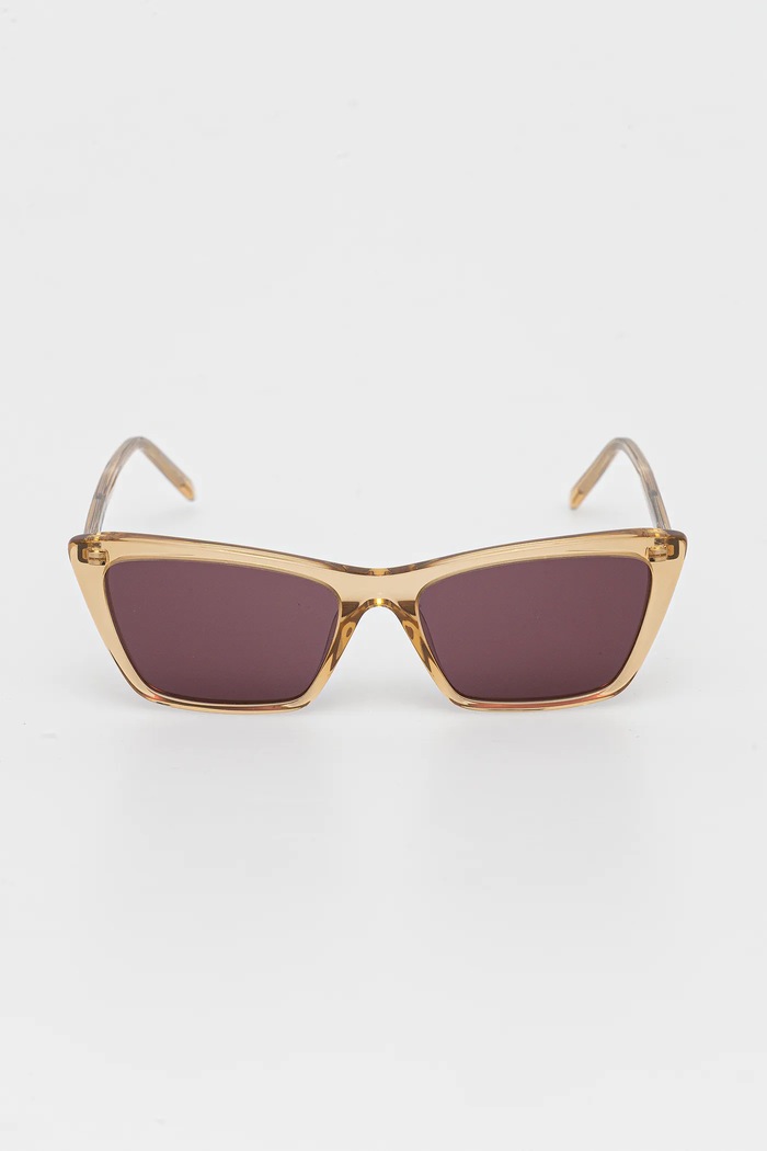 Doplnky Slnečné okuliare Saint Laurent SL.737.MICA.THIN béžová
