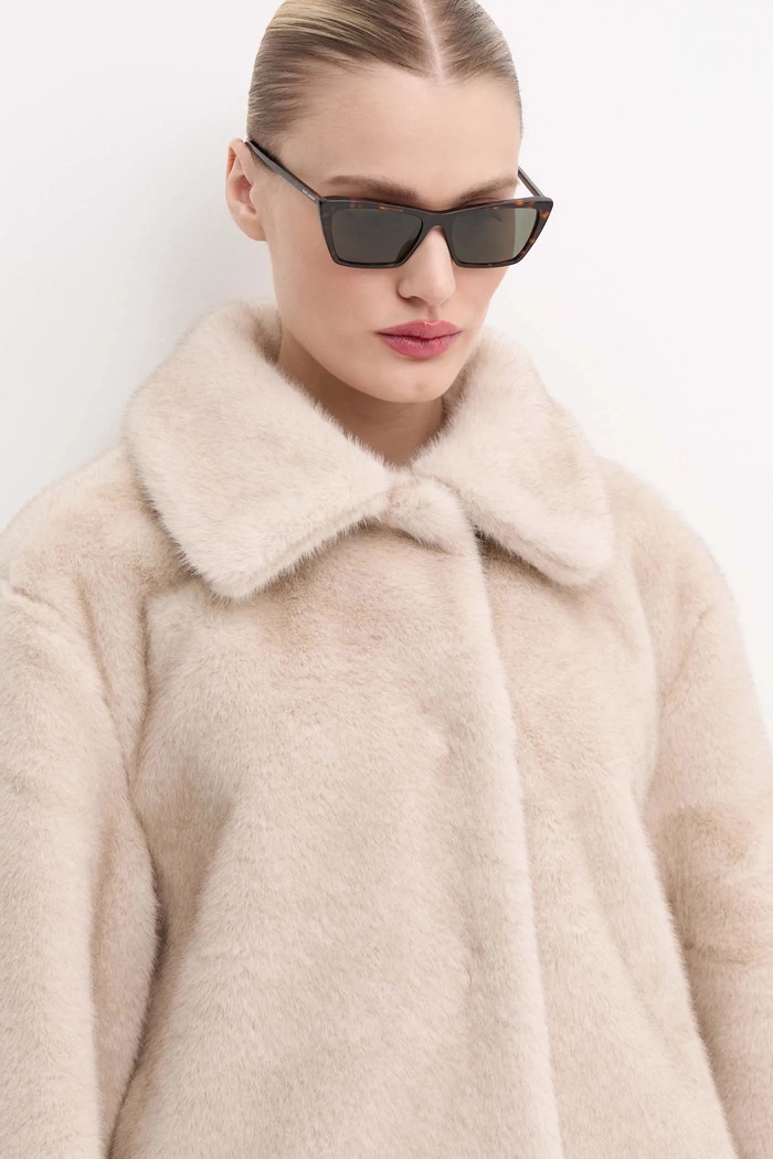 Sunčane naočale Saint Laurent MICA THIN reflektirajuća crna SL.737.MICA.THIN