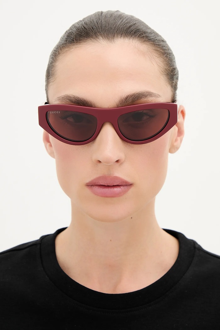 Okulary przeciwsłoneczne Gucci bordowy GG1919S