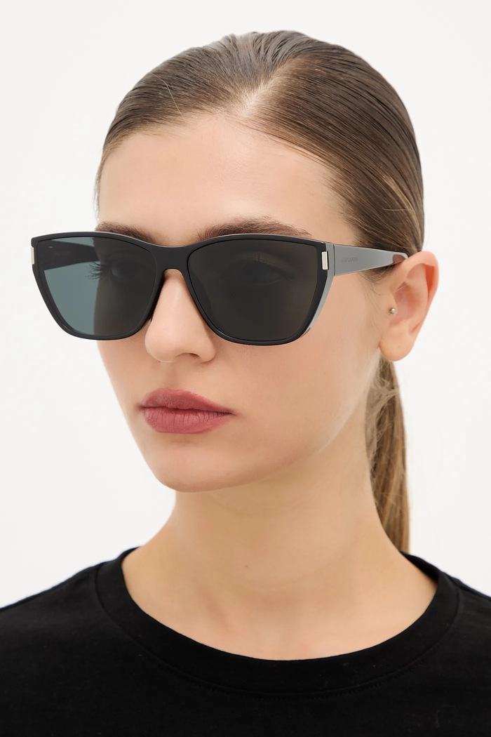 Слънчеви очила Saint Laurent котешко око черен SL.758