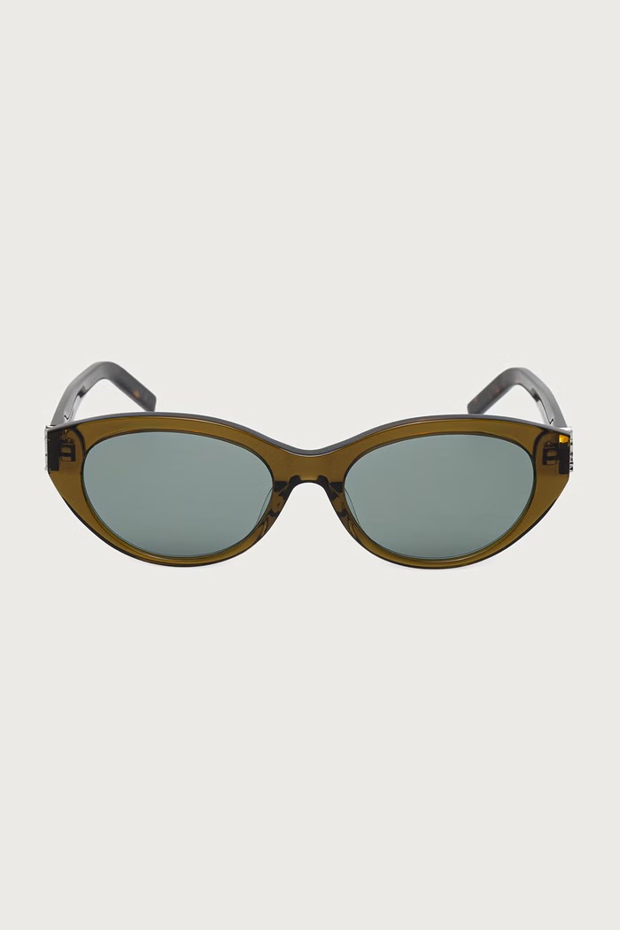 Saint Laurent Okulary przeciwsłoneczne damskie SL.M148 brązowy AA00