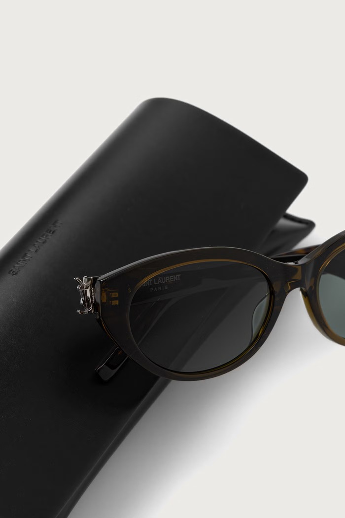 Okulary przeciwsłoneczne damskie Saint Laurent SL.M148 brązowy