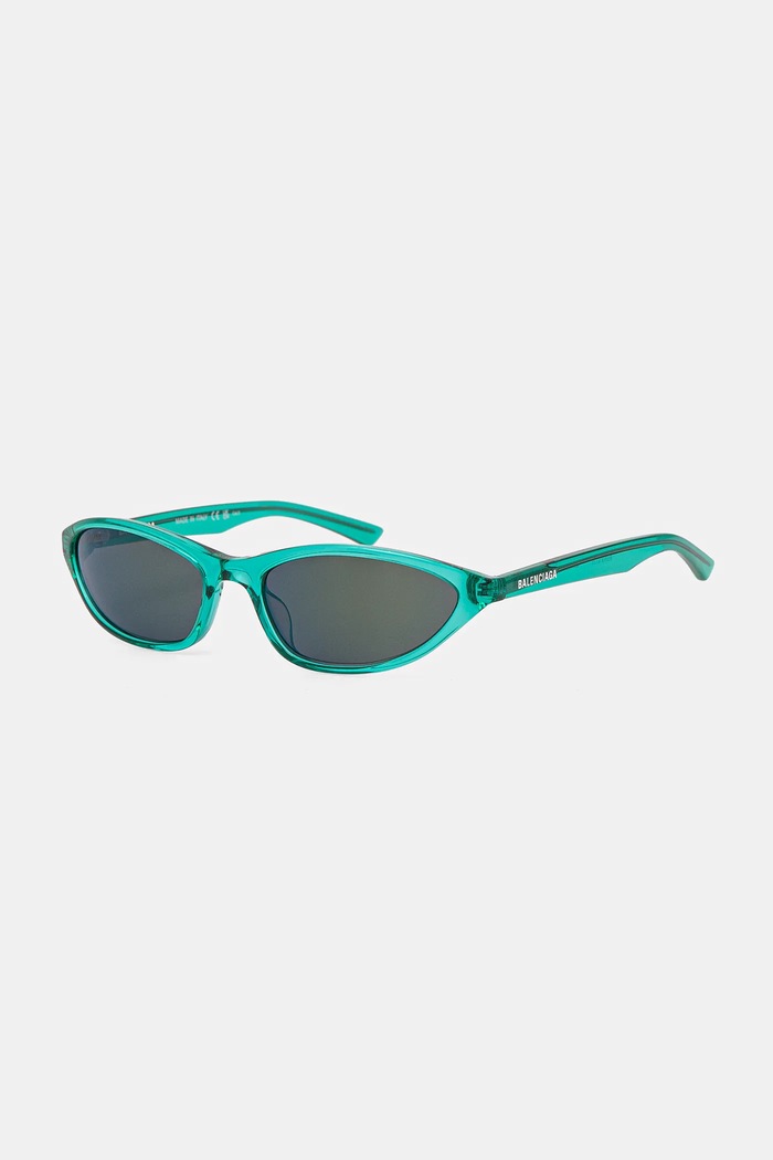 Balenciaga okulary przeciwsłoneczne jednolita zielony BB0402S