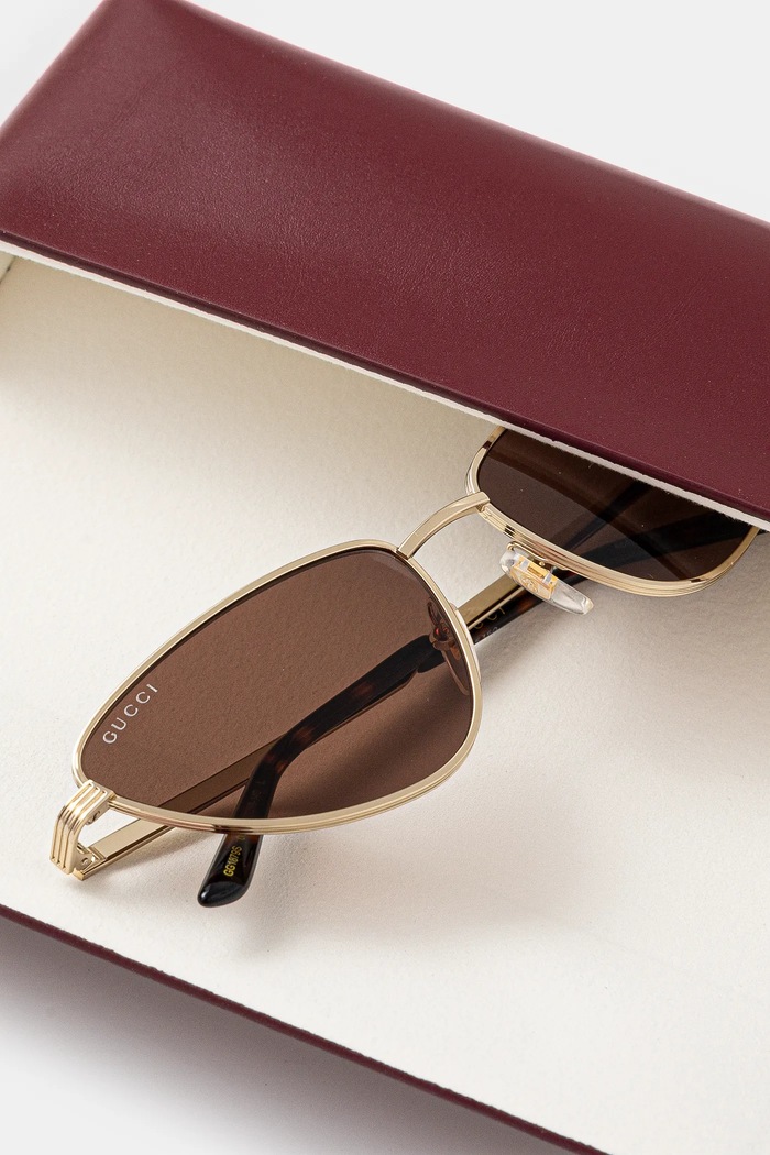 Gucci okulary przeciwsłoneczne złoty GG1879S