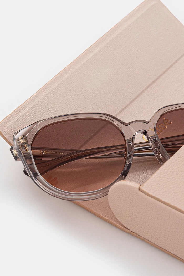 Akcesoria Chloé okulary przeciwsłoneczne CH0291SK brązowy