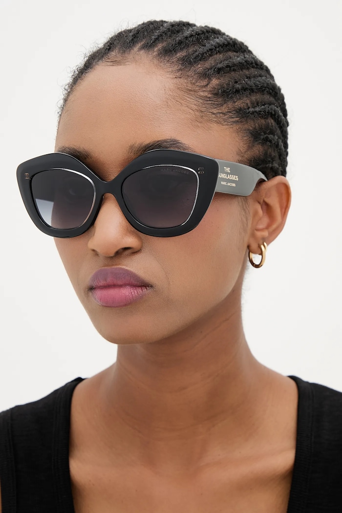 Marc Jacobs occhiali da sole a tinta unita nero MARC.800/S