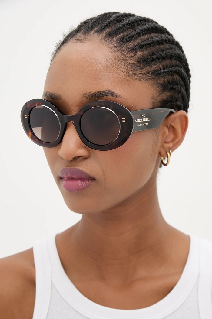 Marc Jacobs occhiali da sole a tinta unita marrone MARC.799/S