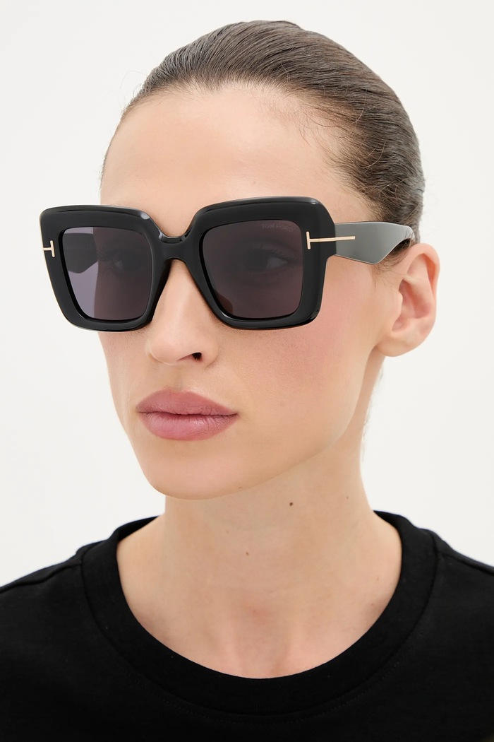 Γυαλιά ηλίου Tom Ford Esme Esme cat-eye μαύρο FT1157.5001A