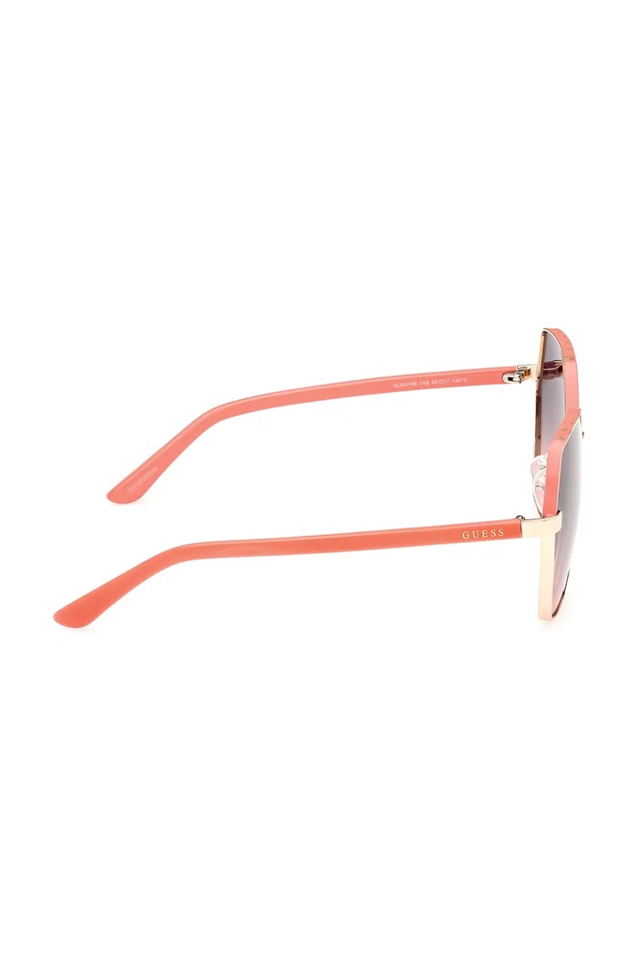 Guess okulary przeciwsłoneczne GU00108.6074B pomarańczowy