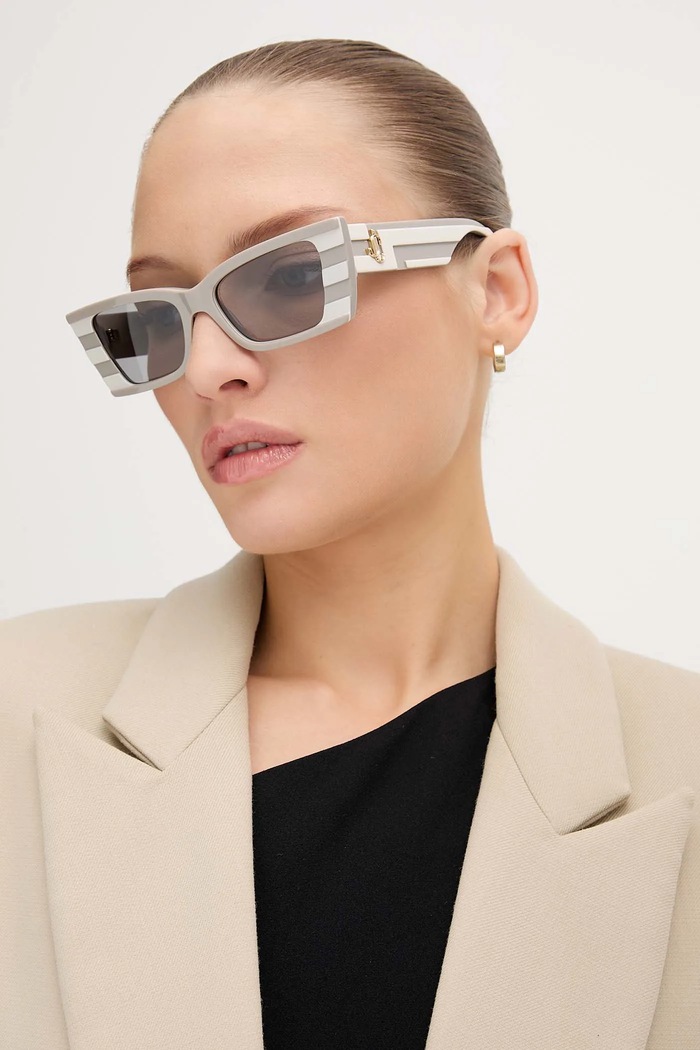 Sunčane naočale Jimmy Choo pravokutne siva 0JC5009