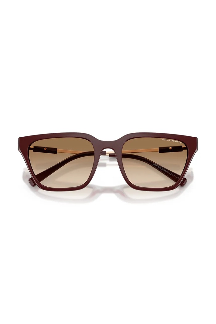 Armani Exchange ochelari de soare 0AX4158S burgundia