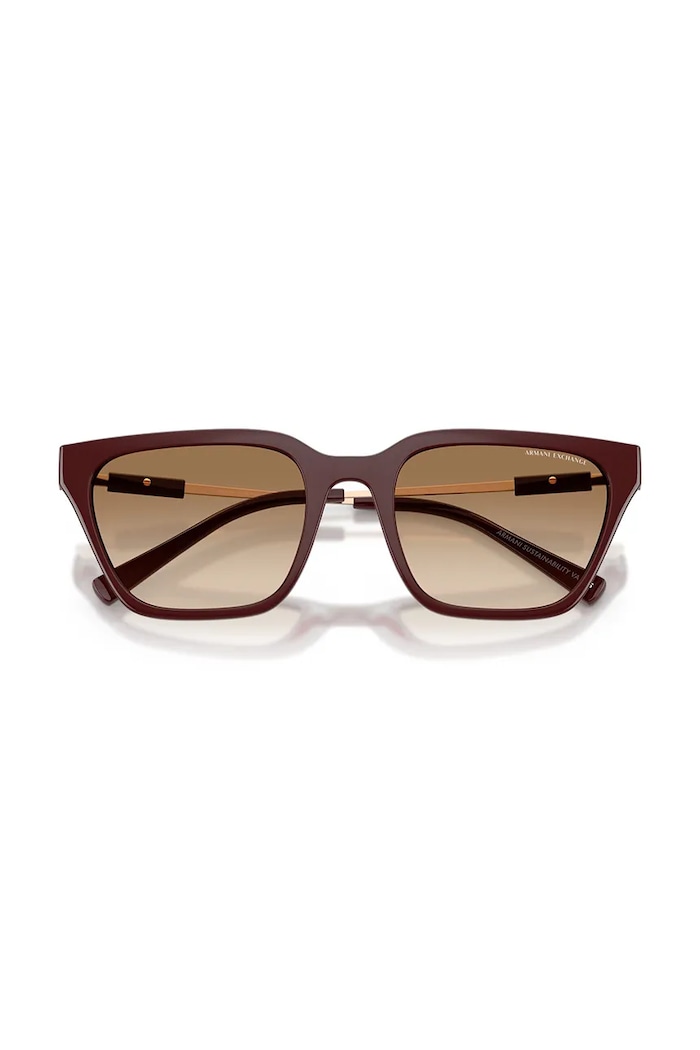 Armani Exchange ochelari de soare 0AX4158S burgundia