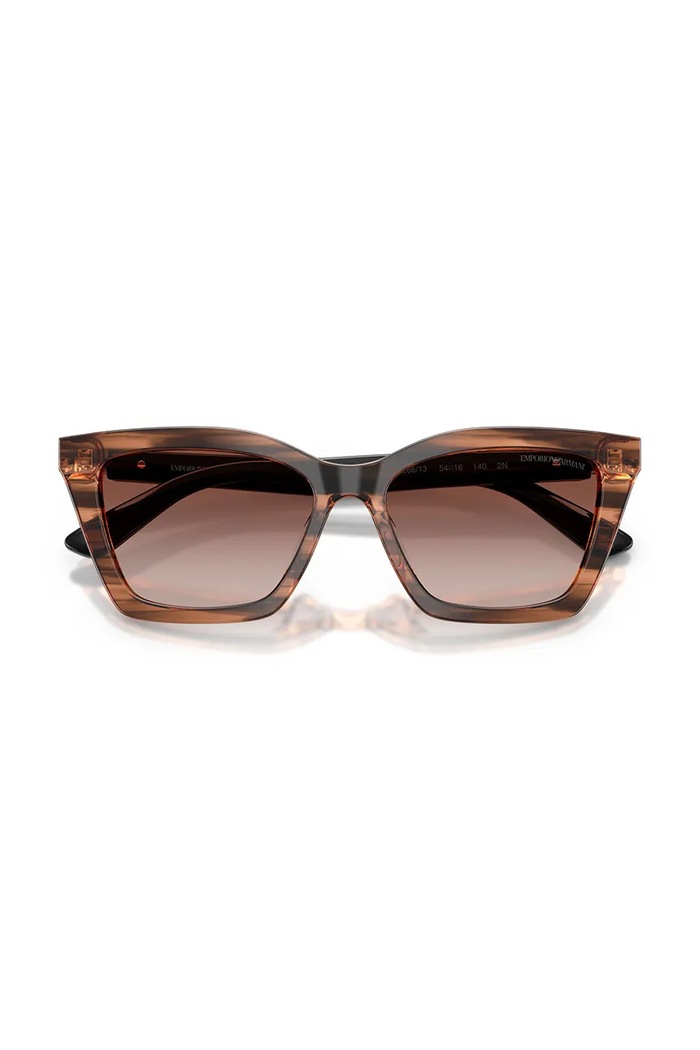 Emporio Armani okulary przeciwsłoneczne 0EA4250U brązowy