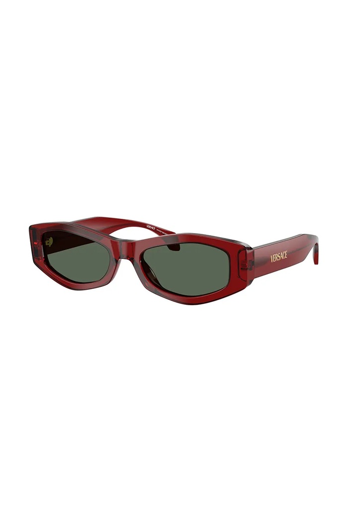 Versace okulary przeciwsłoneczne jednolita bordowy 0VE4487