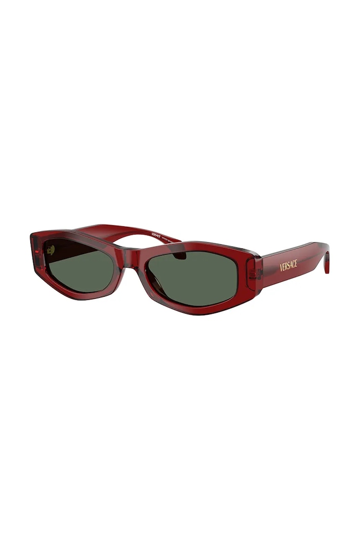 Versace okulary przeciwsłoneczne jednolita bordowy 0VE4487