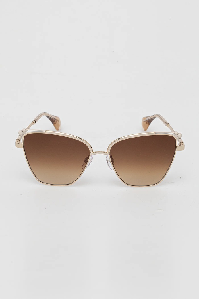 Vivienne Westwood okulary przeciwsłoneczne Ada VW7010 złoty AA00