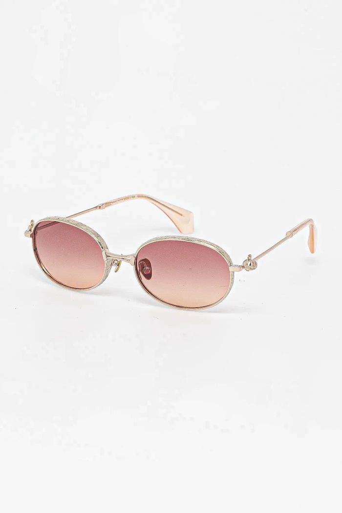 Vivienne Westwood ochelari de soare neted cu detalii aur VW7022