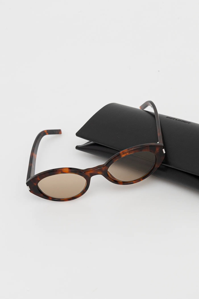 Saint Laurent okulary przeciwsłoneczne brązowy SL.567