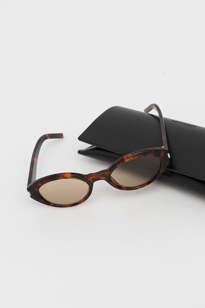 Saint Laurent okulary przeciwsłoneczne brązowy SL.567