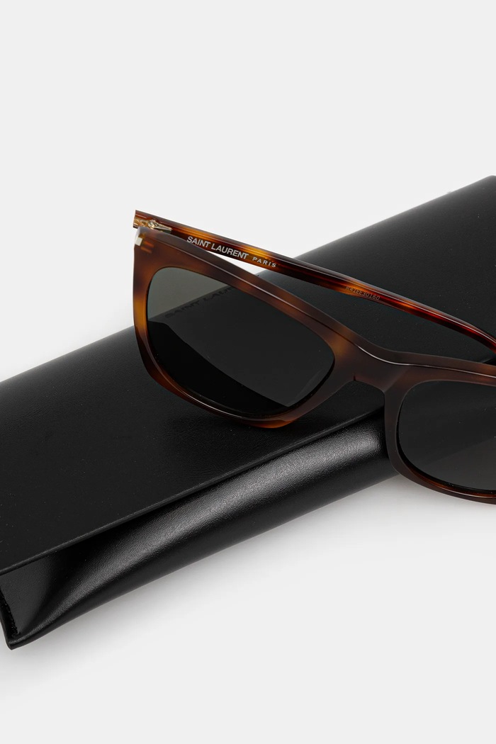 Γυαλιά ηλίου Saint Laurent καφέ SL.214.KATE.THIN